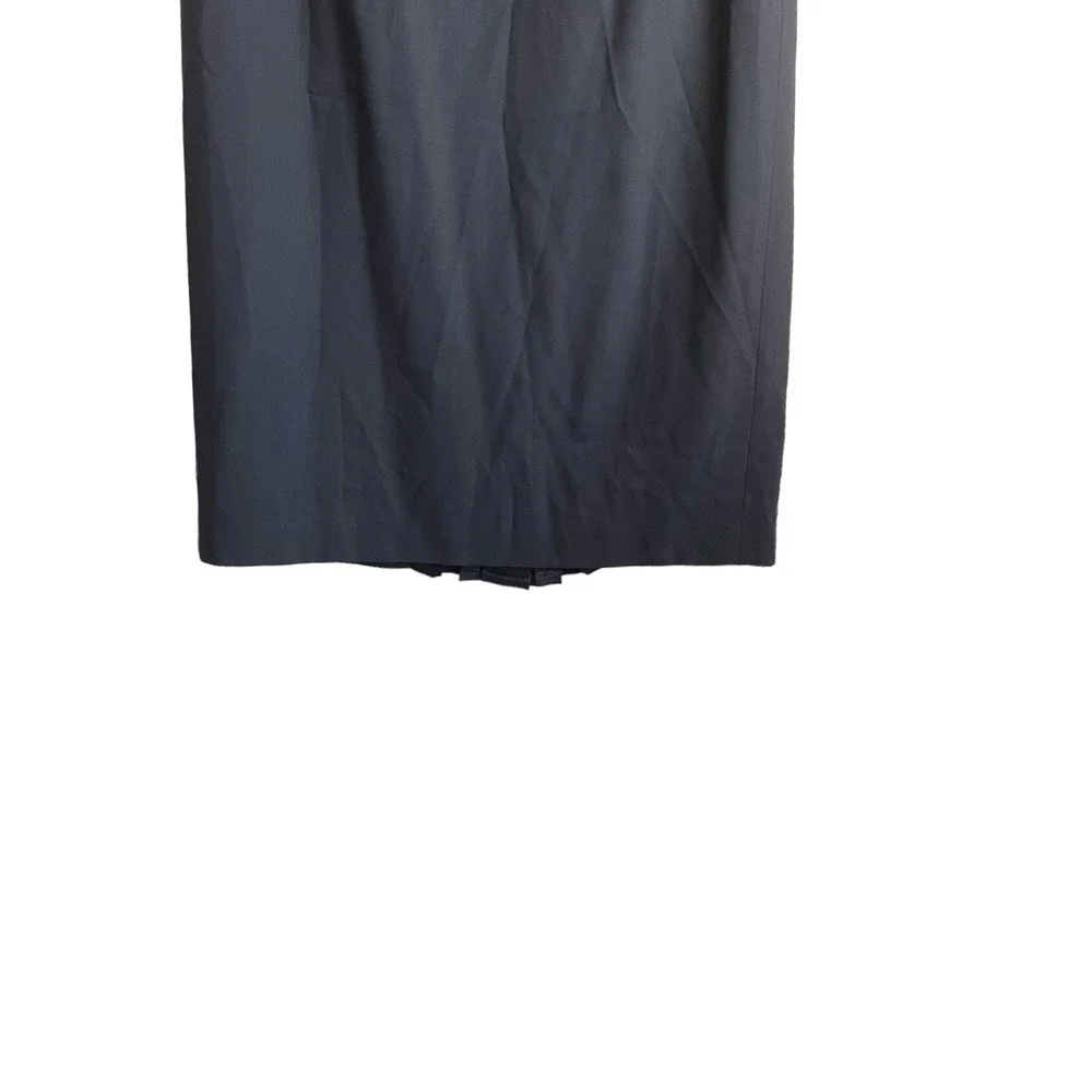 Talbots Midi Skirt 8P‎ Smoky Gray Tailored Pencil Kick Pleat Career Minimalist